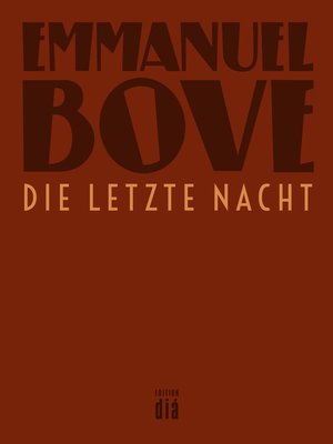 cover image of Die letzte Nacht